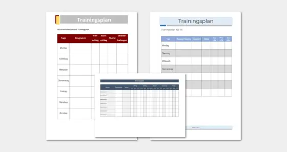 Trainingsplan-Vorlagen kostenlos - welche wirklich zu dir passen